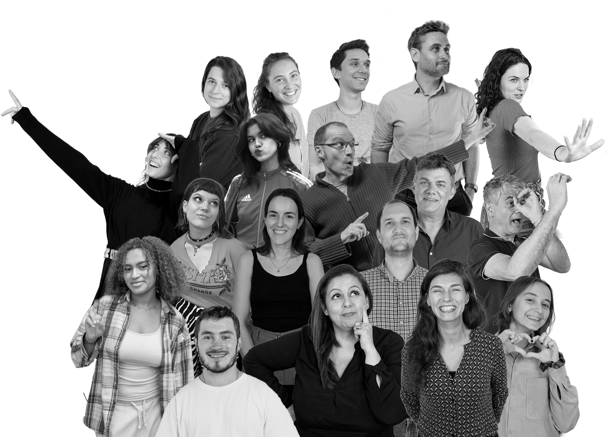 EQUIPE2025-05-web Photomontage de l'équipe de l'Institut des Futurs souhaitables